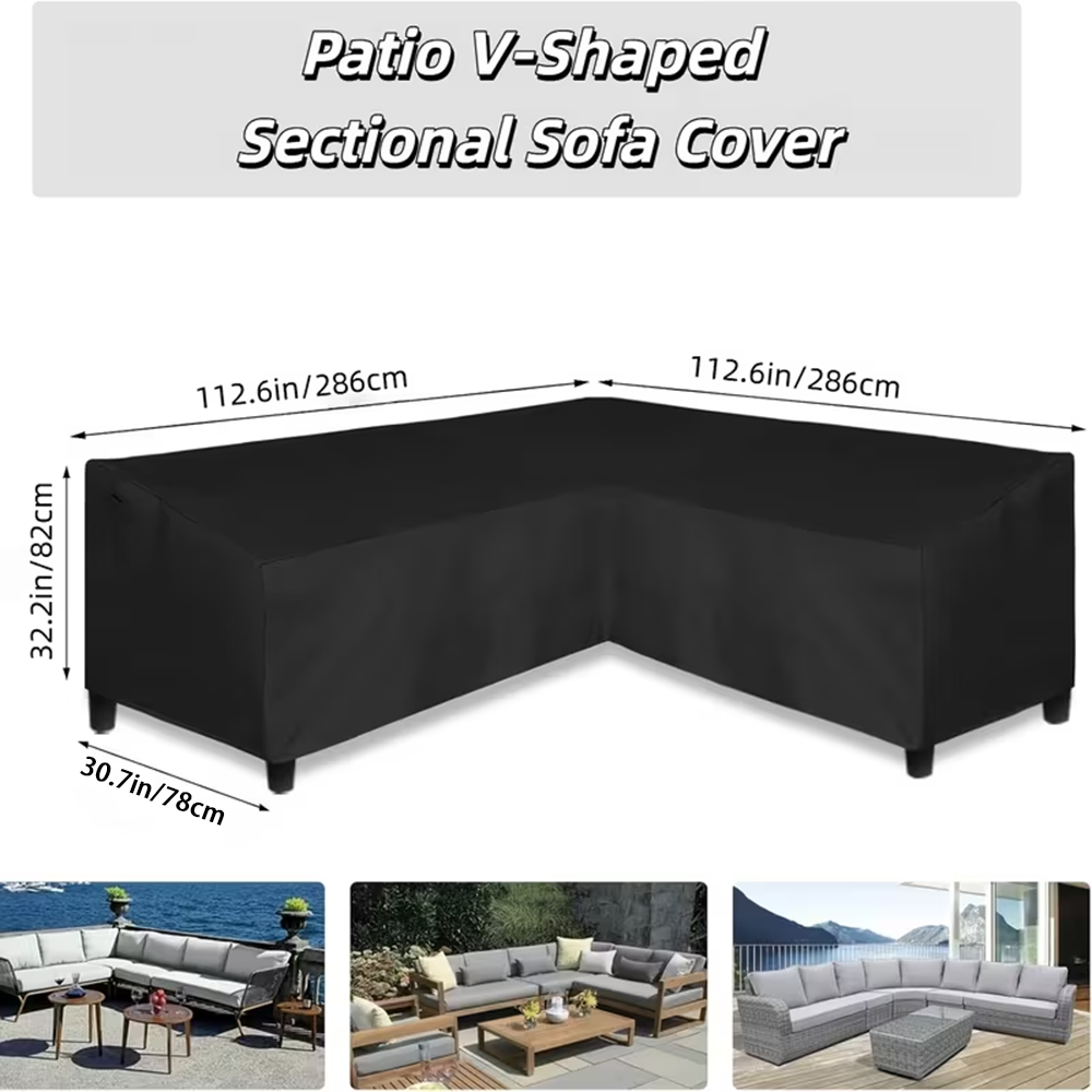 Outdoor Furniture Cover Xl - 헤비듀티 L자형 야외 소파 커버, 정원