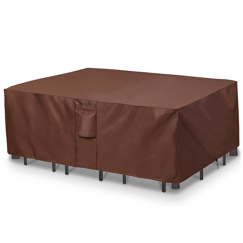 Outdoor Furniture Table And Chairs - 브라운 헤비 듀티 야외 방수 파티오
