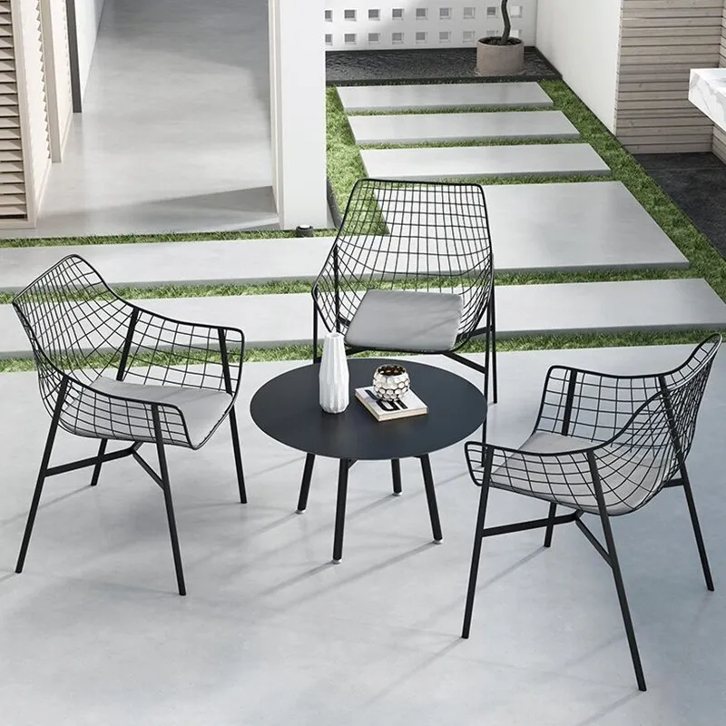 Outdoor Furniture For Cafe - 야외용 단철 테이블 및 의자 세트