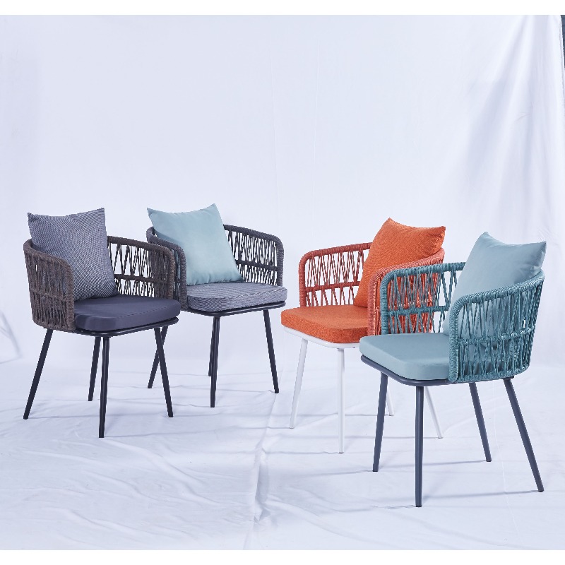 Outdoor Furniture For Cafe - 2023 디자인 직조 로프 야외 가구