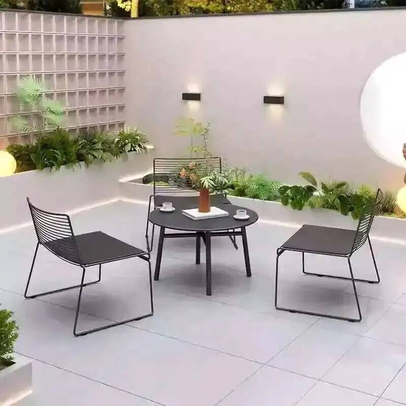 Outdoor Furniture For Cafe - 심플 카페 발코니 레저 철제 안뜰
