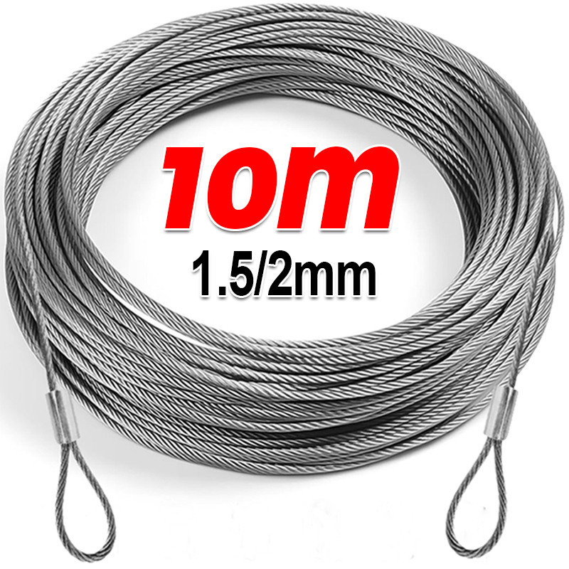 Outdoor Furniture Rope - 10/2M 스테인레스 스틸 와이어 로프 야외