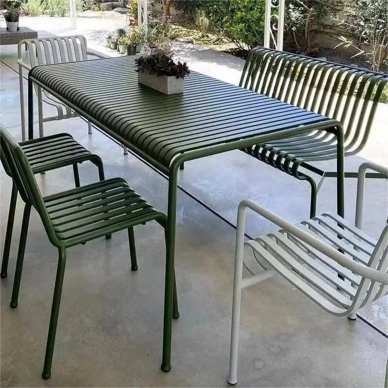 단철 모던 심플 발코니 야외 테이블 및 의자 마당 야외 - Outdoor Furniture For Cafe 리뷰 및 가격