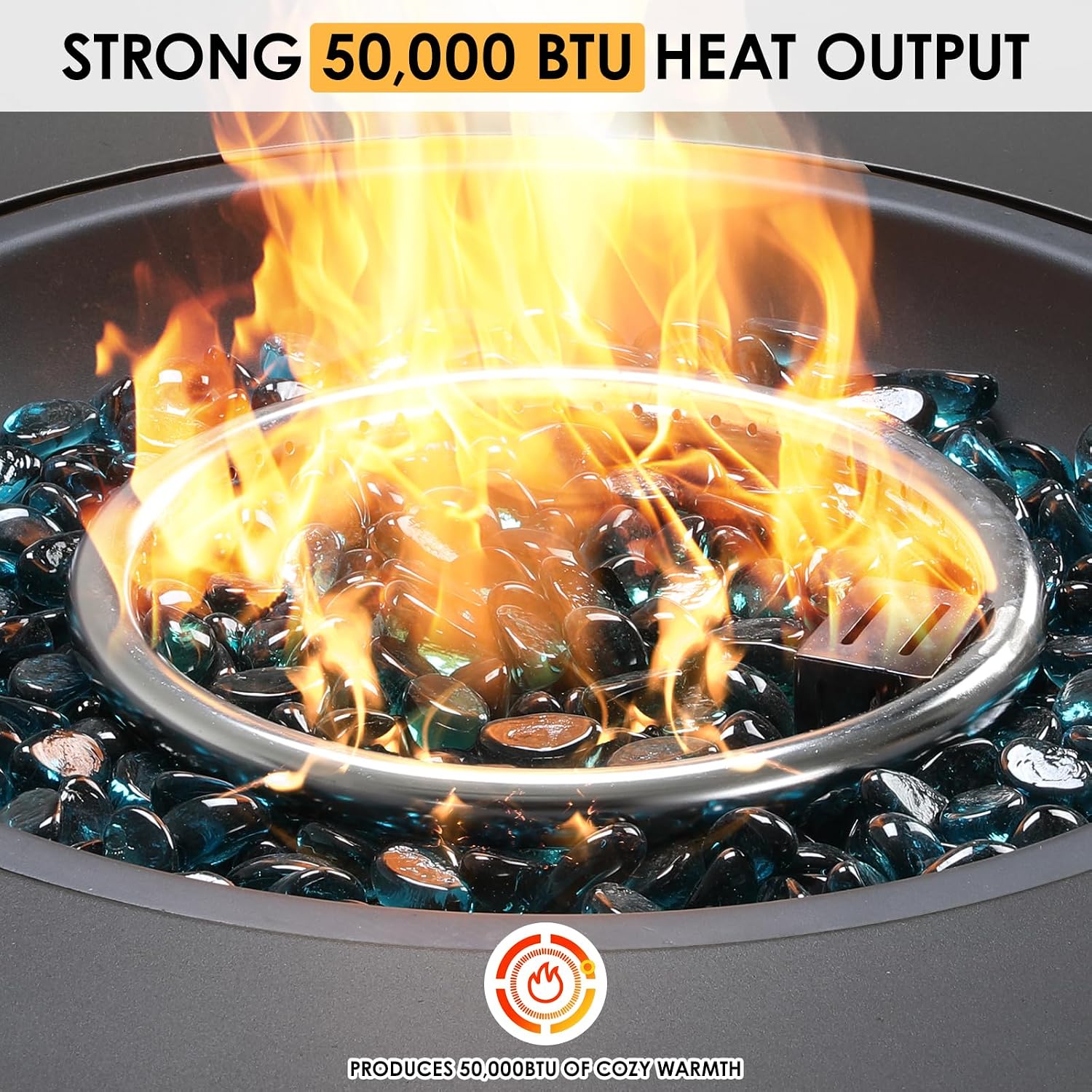 30인치 원형 프로판 화로 세트 50000 BTU 2피 - Outdoor Furniture With Fire Pit Table 리뷰 및 가격