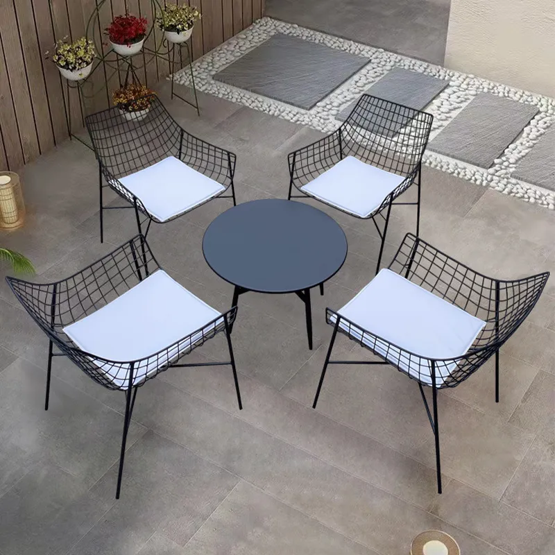 야외용 단철 테이블 및 의자 세트 방수 정원 파티오 발 - Outdoor Furniture For Cafe 리뷰 및 가격