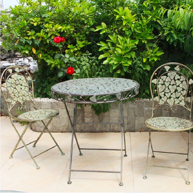 Old Courtyard Retro Iron Table - Outdoor Furniture Europe 리뷰 및 가격