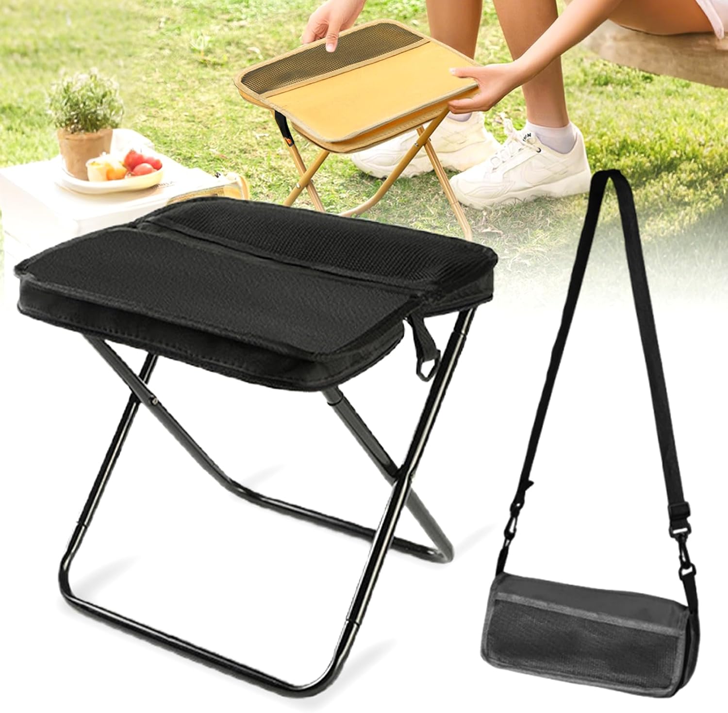 GMOX 휴대용 접이식 캠핑 의자 1.5lbs 초경량  - Outdoor Furniture Rope 리뷰 및 가격