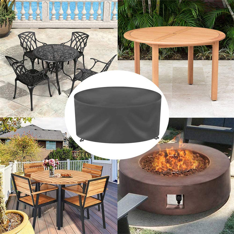12 사이즈 원형 가구 커버 210D 헤비 듀티 파티오 - Outdoor Furniture Table And Chairs 리뷰 및 가격