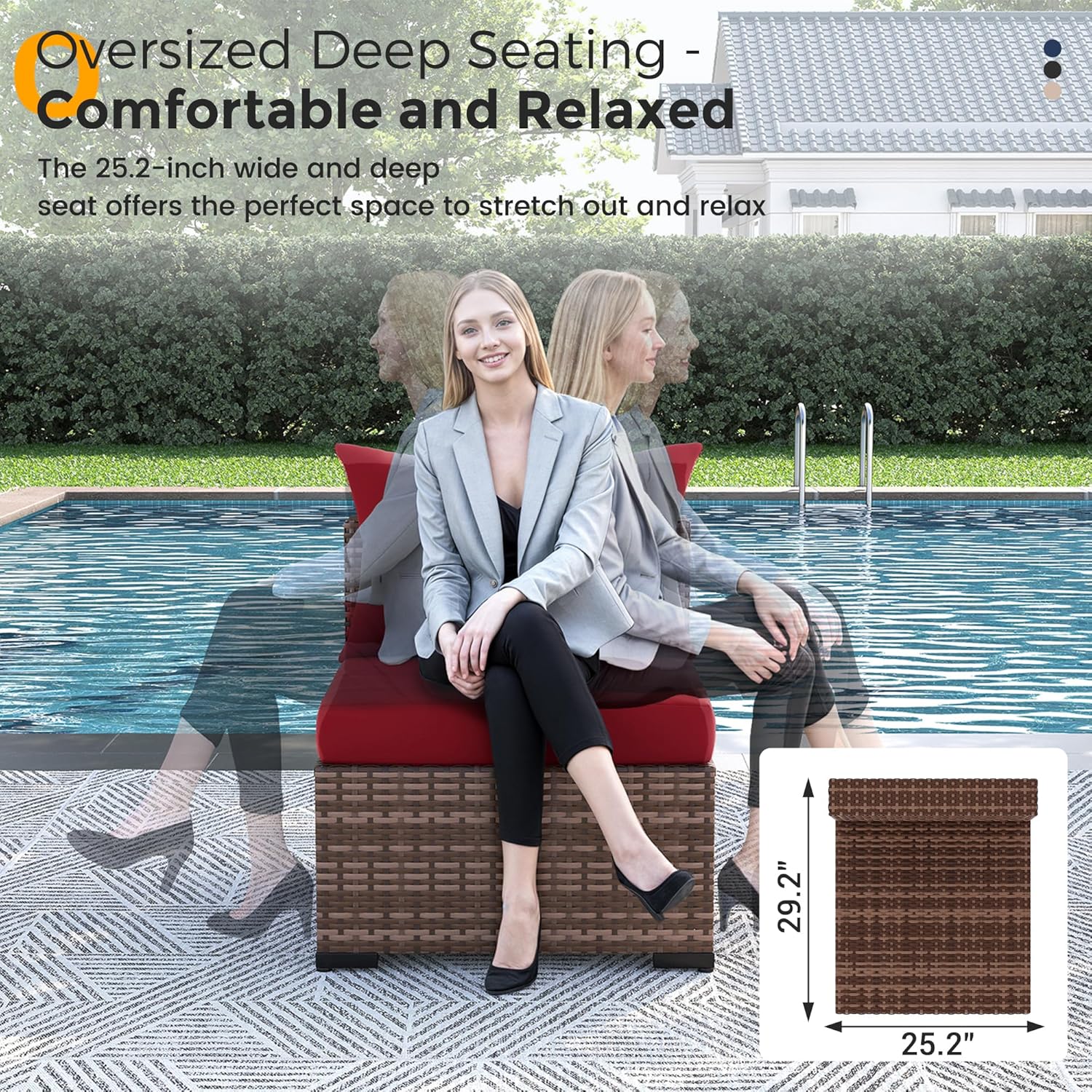 8피스 전천후 위커 섹셔널 소파 & 화덕 테이블 세트, - Outdoor Furniture With Fire Pit Table 리뷰 및 가격