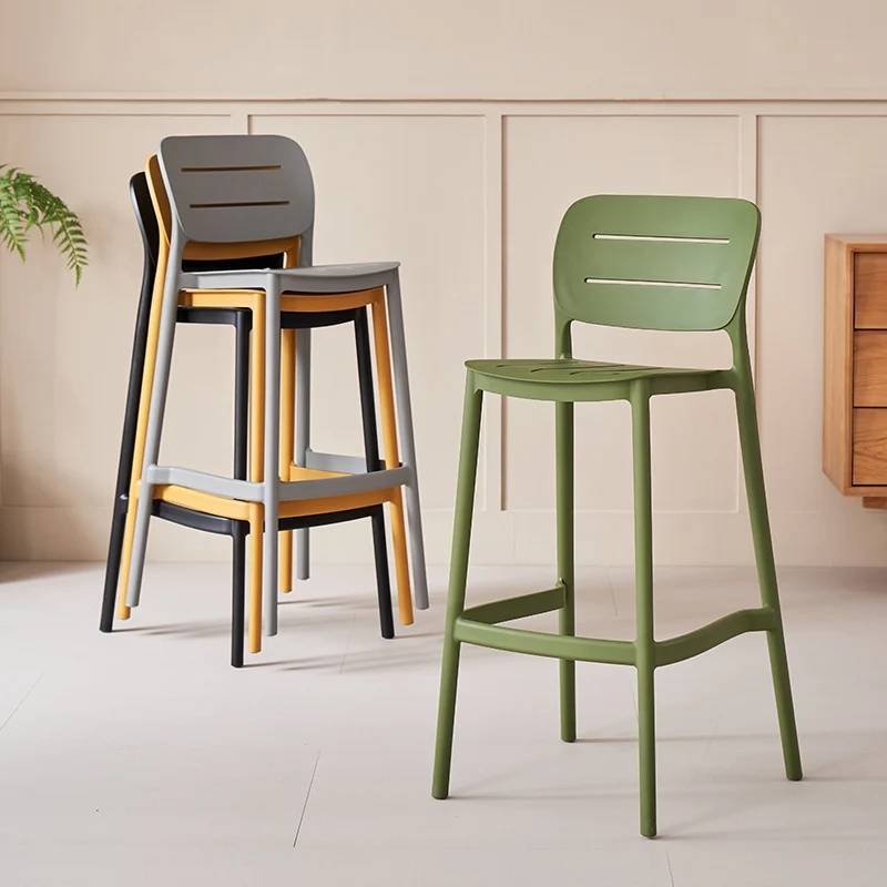 럭셔리 플라스틱 바 의자 적층형 야외 높은 스툴 바 의 - Outdoor Furniture Europe 리뷰 및 가격