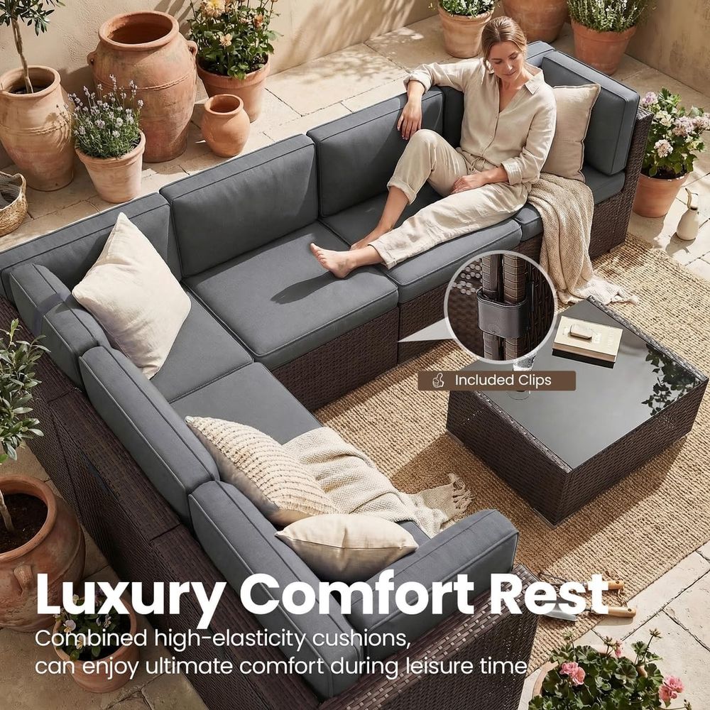 15피스 야외 파티오 가구 세트(44개 가스 화덕, 갈 - Outdoor Furniture With Fire Pit Table 리뷰 및 가격
