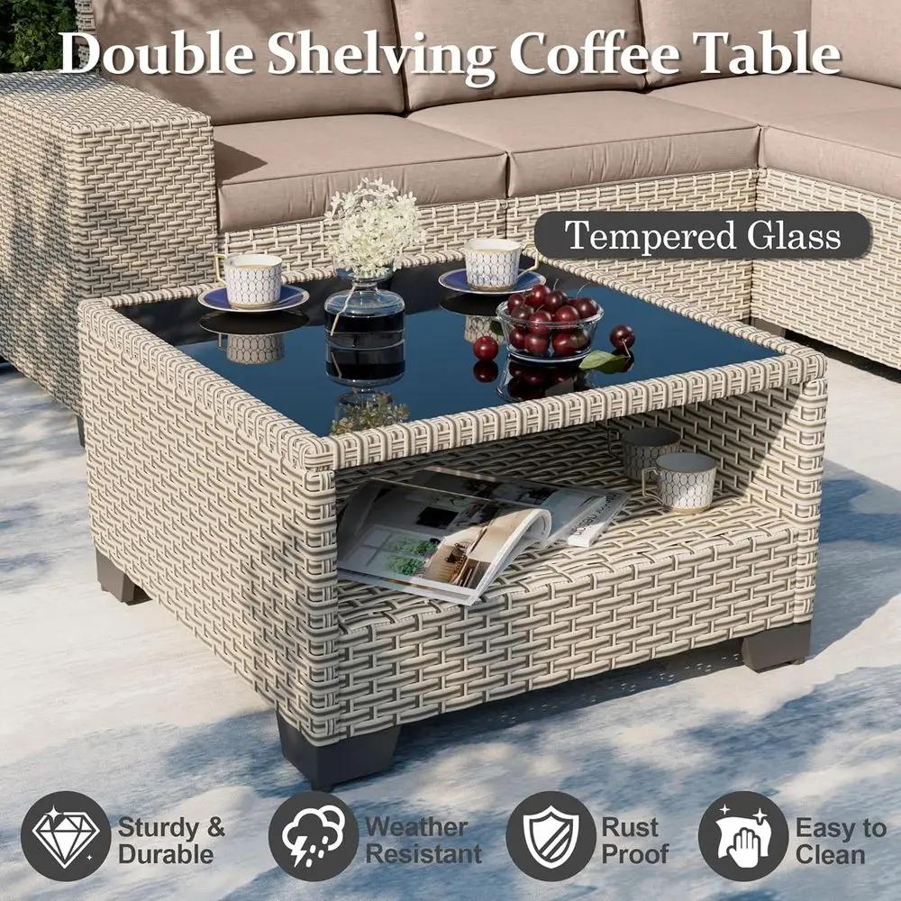 7피스 야외 파티오 가구 세트(화덕 포함), 유리 커피 - Outdoor Furniture With Fire Pit Table 리뷰 및 가격