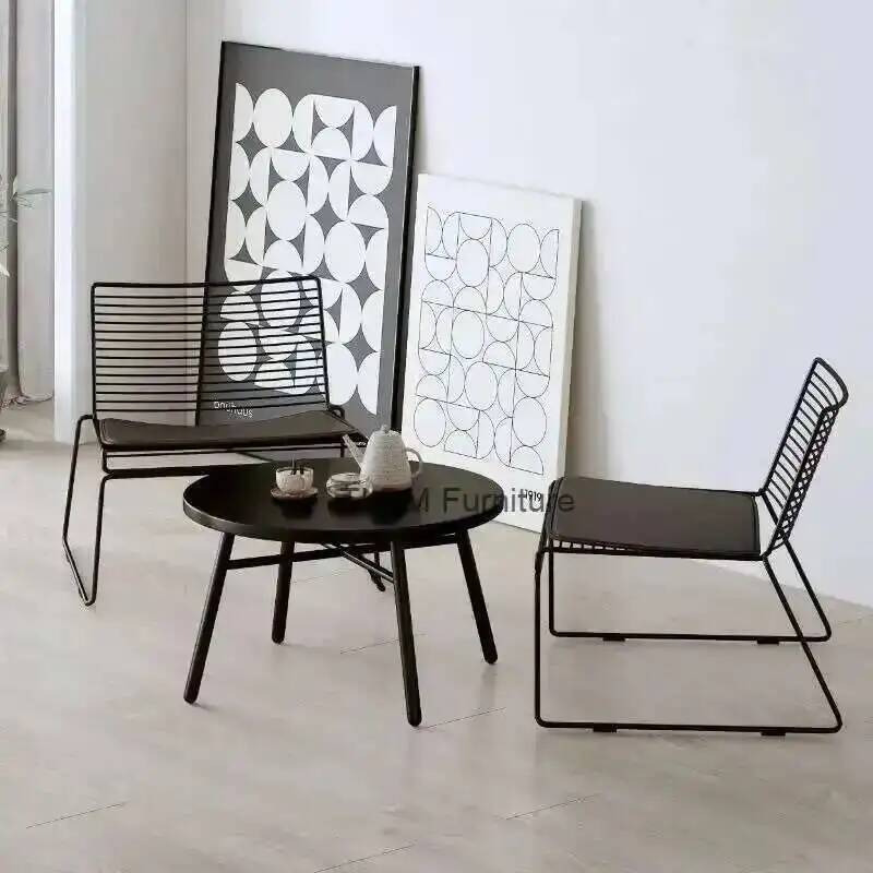 심플 카페 발코니 레저 철제 안뜰 정원 야외 밀크티 가 - Outdoor Furniture For Cafe 리뷰 및 가격