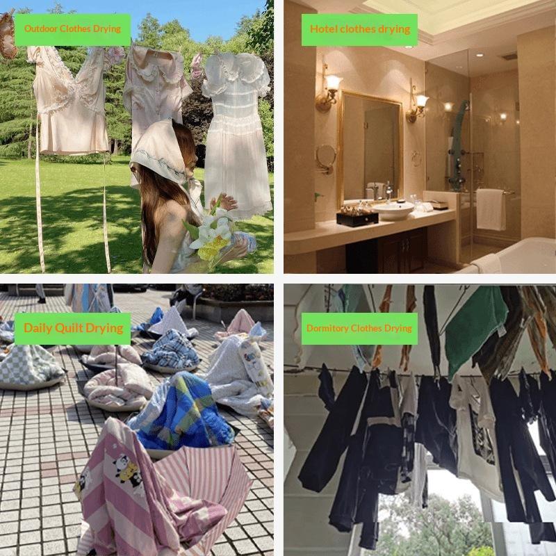 8m 길이의 접이식 여행용 빨래줄 1개, 방풍 및 미끄 - Outdoor Furniture Rope 리뷰 및 가격
