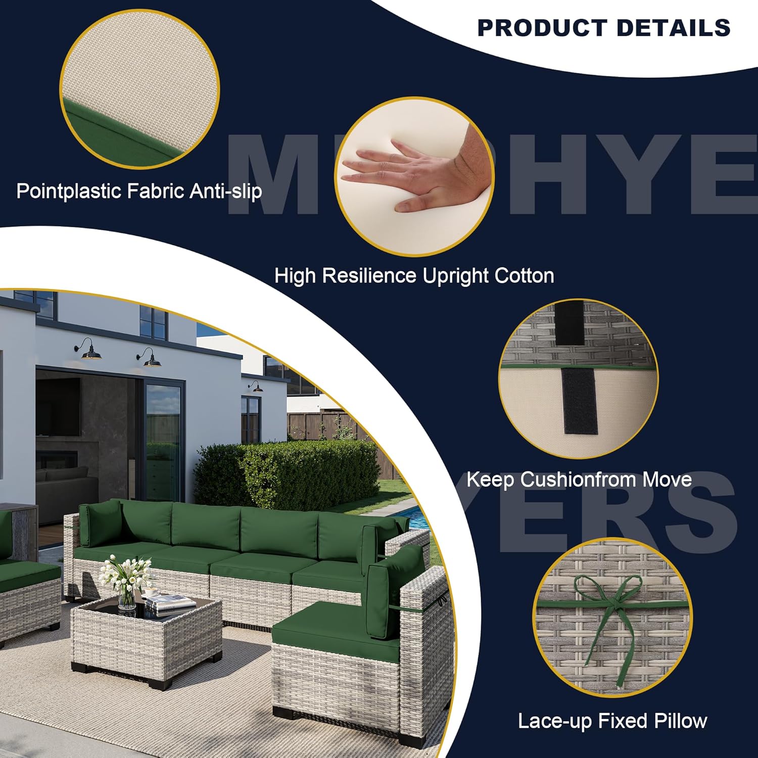 8피스 야외 파티오 가구 세트(55,000 BTU 화덕 - Outdoor Furniture With Fire Pit Table 리뷰 및 가격
