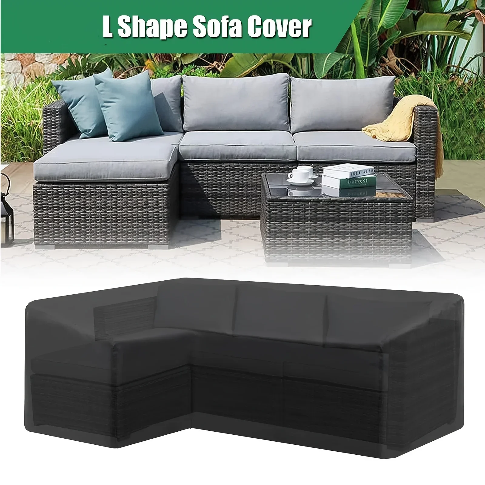 야외용 L자형 소파 커버/가구 커버, 방수, 방진 및  - Outdoor Furniture Cover Xl 리뷰 및 가격