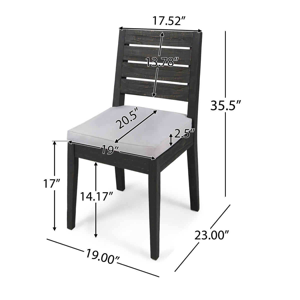 크리스토퍼 나이트 홈 ®   야외용 아카시아 나무 팔걸 - Outdoor Furniture No Cushions 리뷰 및 가격