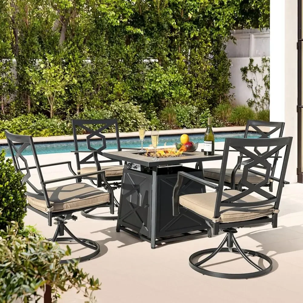 5피스 야외 파티오 가구 세트(화덕 테이블, 28 프로 - Outdoor Furniture With Fire Pit Table 리뷰 및 가격