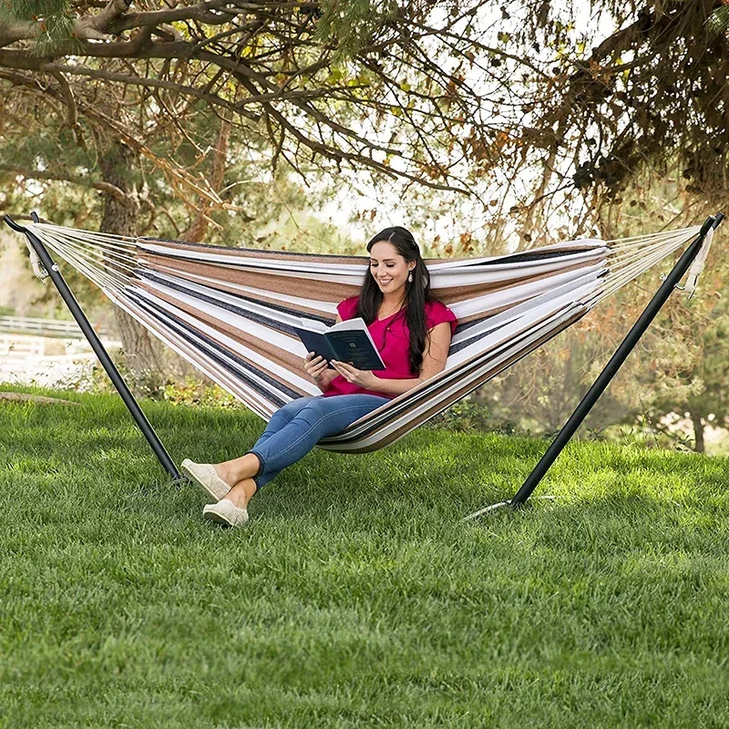 새로운 1PC 야외 이동식 캔버스 해먹 어셈블리 두꺼운 - Outdoor Furniture Brand 리뷰 및 가격